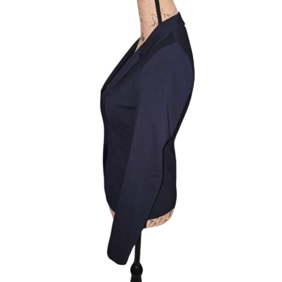 Hugo Boss Regular-fit blazer in Virgin Wool Women's Navy Blazer Size 0 New - Picture 6 of 15